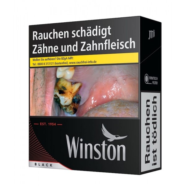 WINSTON Zigaretten Black XXL (8x25)