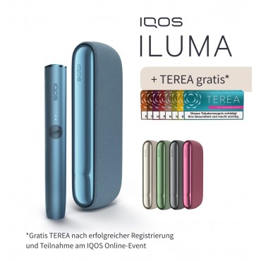 IQOS ILUMA Azure Blau inklusive TEREA Gratis
