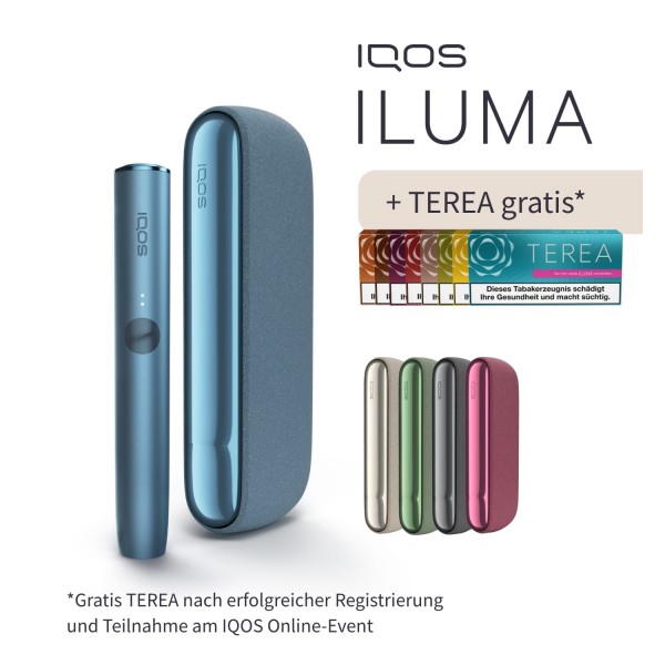 IQOS ILUMA Azure Blau inklusive TEREA Gratis