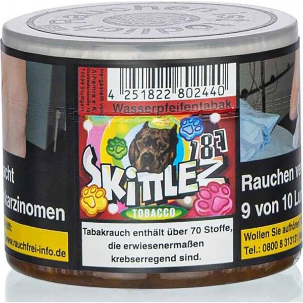 WP-Tabak 187 Tobacco "Skittlez" 25gr-Dose
