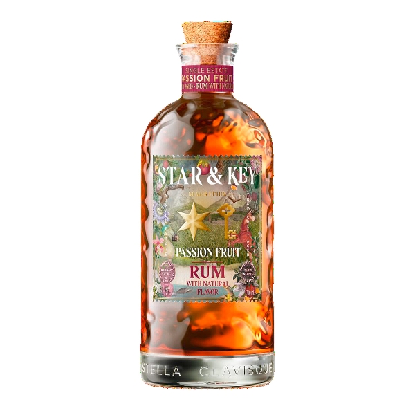 Rum STAR & KEY Mauritius Passion Fruit 40% Vol. Spirituose auf Rumbasi