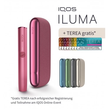 IQOS ILUMA Sunset Red inklusive TEREA Gratis