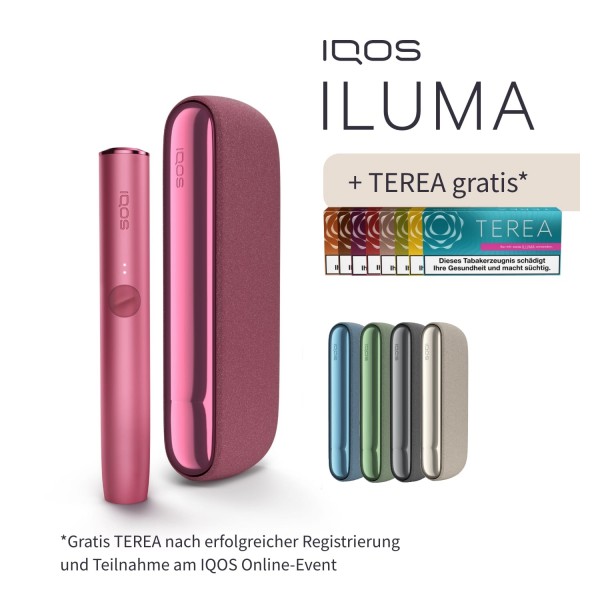 IQOS ILUMA Sunset Red inklusive TEREA Gratis