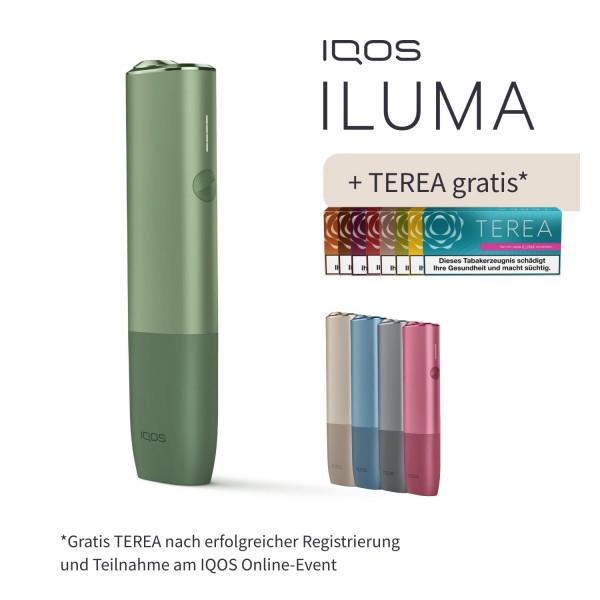 IQOS ILUMA ONE Moss Green inklusive TEREA Gratis