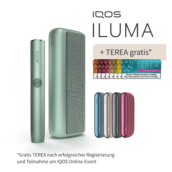 IQOS ILUMA Prime Jade Green inklusive TEREA Gratis