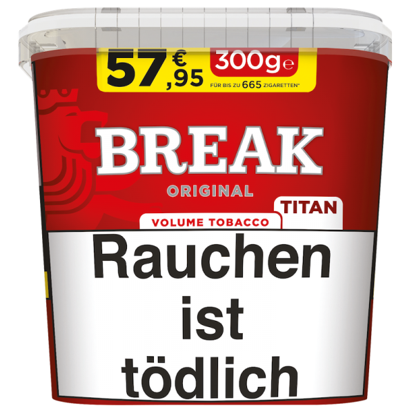 BREAK Zigarettentabak Original Titan 300 Gramm