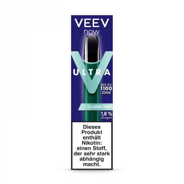 E-Shisha VEEV NOW Ultra Einweg Classic Mint 20mg