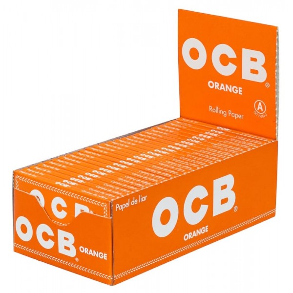 Display Zigarettenpapier OCB Orange 50x50 Blatt