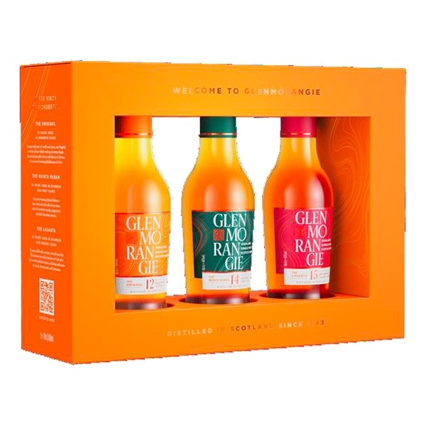 GLENMORANGIE Tasting Set 43 % Vol. 3 x 100 ml 12/14/15 Jahre