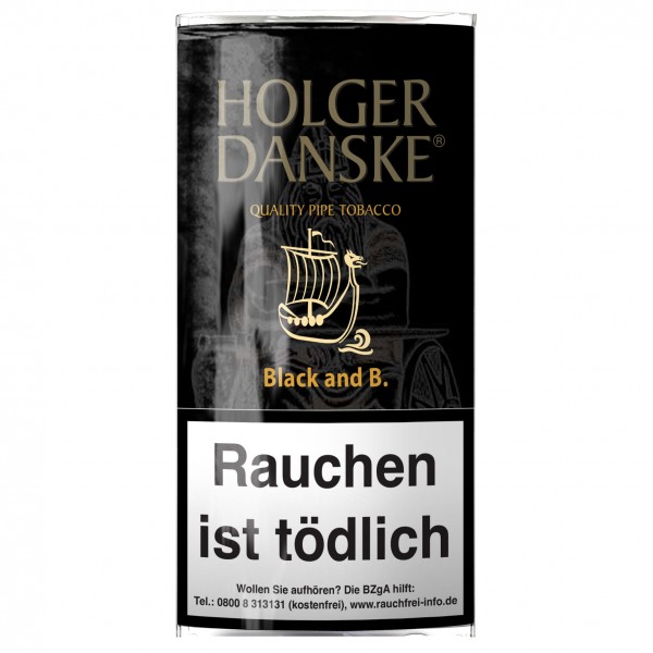 Pfeifentabak Holger Danske Black and Bourbon 40 Gramm
