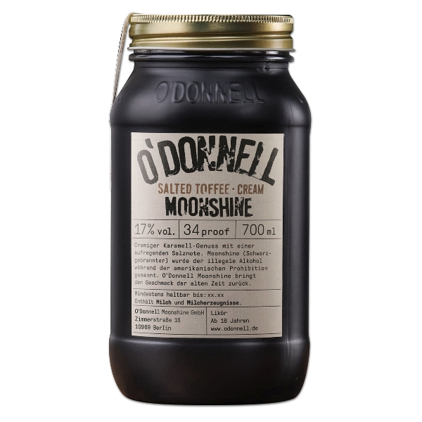 Likör O'DONNELL MOONSHINE Salted Toffee Cream 17 % Vol.