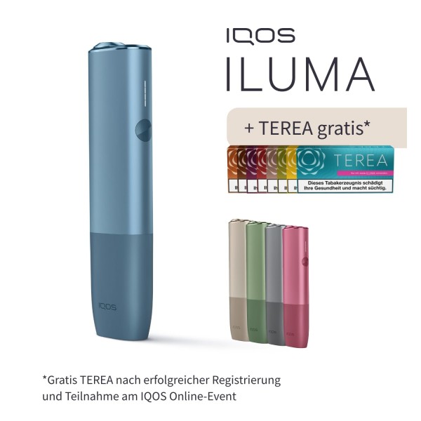 IQOS ILUMA ONE Azure Blau inklusive TEREA Gratis