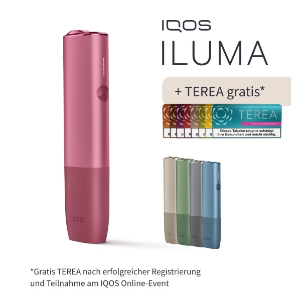 IQOS ILUMA ONE Sunset Red inklusive TEREA Gratis