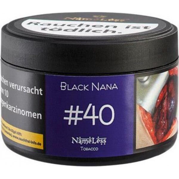 WP-Tabak Nameless "#40 Black Nana" 25gr-Dose