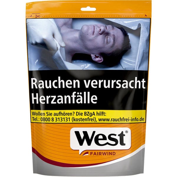 Zigarettentabak WEST Yellow 90 Gramm