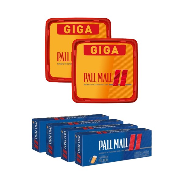 2 x PallMall Maxi Box + 6x PM Rot Hülsen