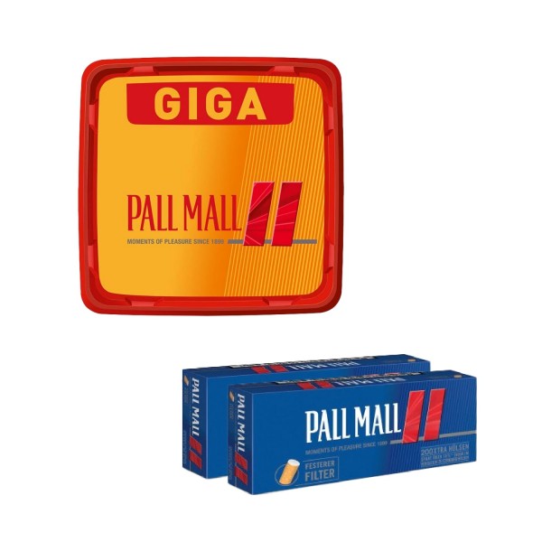 1x PallMall Maxi Box + 2x PM Rot Hülsen