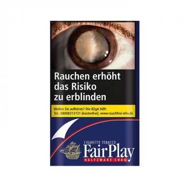 POUCH Fair Play Halfzware Shag Zigarettentabak 30 Gramm