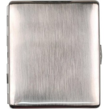 Zigarettenetui Metall nickel gebürstet 9er