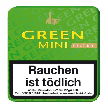 Villiger Green Mini Filter 20 Zigarillos
