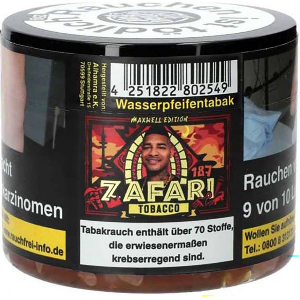 WP-Tabak 187 Tobacco "Zafari" 25gr-Dose