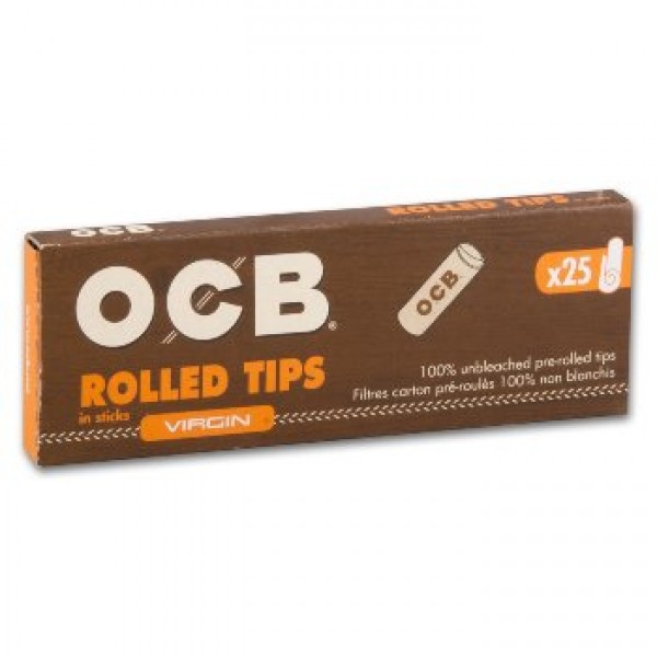 Display OCB Unbleached Roll Tip Virgin 25er Karton