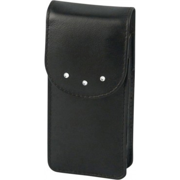 Zigaretten-Packungsetui Leder schwarz 120mm