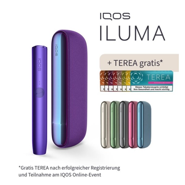 IQOS ILUMA Neon Purple inklusive TEREA Gratis