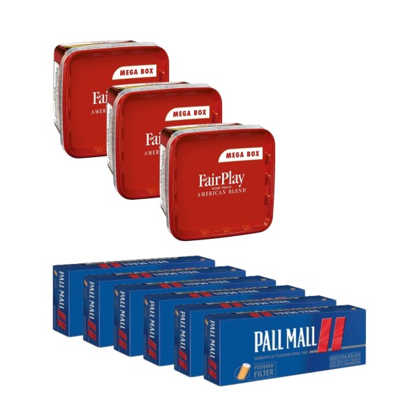 3x FairPlay Mega Box + 6x PM Rot Hülsen