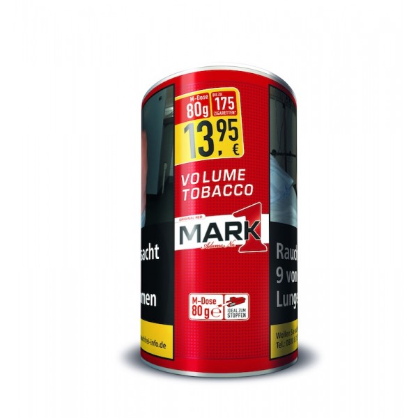 MARK ADAMS RED Volumentabak 80 Gramm