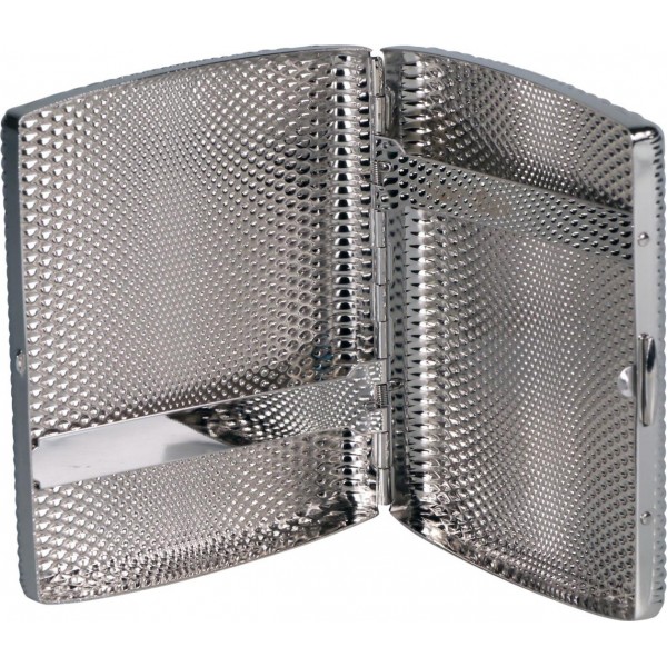 Zigarettenetui Metall JC Tropfen-Reliefdesign nickel 20er