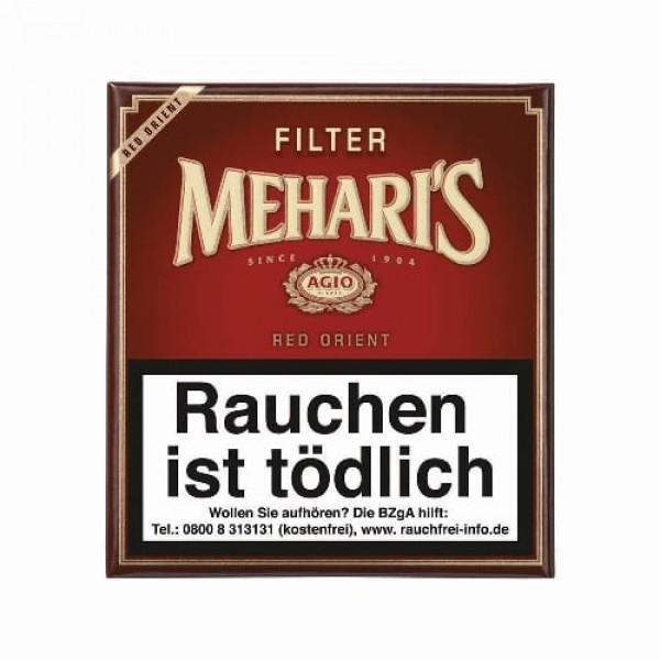 Agio Mehari's Filter Red Orient 20 Zigarillos