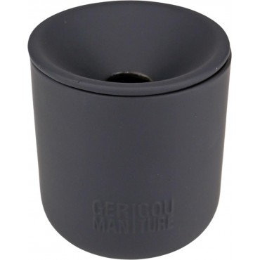 Stickbecher German Couture Keramik schwarz