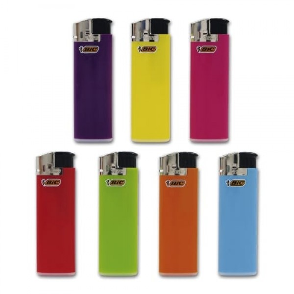 Feuerzeug BiC Electronic aus Kunststoff in Unifarben 50 Stück