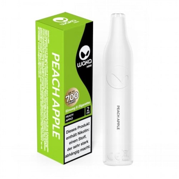 E-Shisha WAKA Mini Einweg Peach Apple 18 mg 700 Zuege