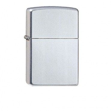 Feuerzeug Zippo Satin aus Chrom satiniert in silber seidenmatt