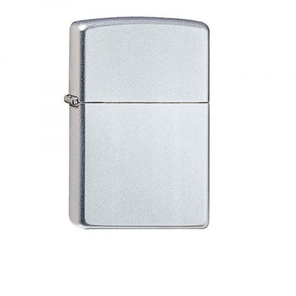 Feuerzeug Zippo Satin aus Chrom satiniert in silber seidenmatt