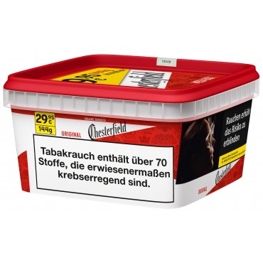 MEGA Eimer Chesterfield Red Volumen Tabak 135 Gramm