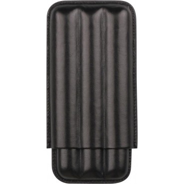 Zigarren Schiebe-Etui Lederoptik schwarz 3er