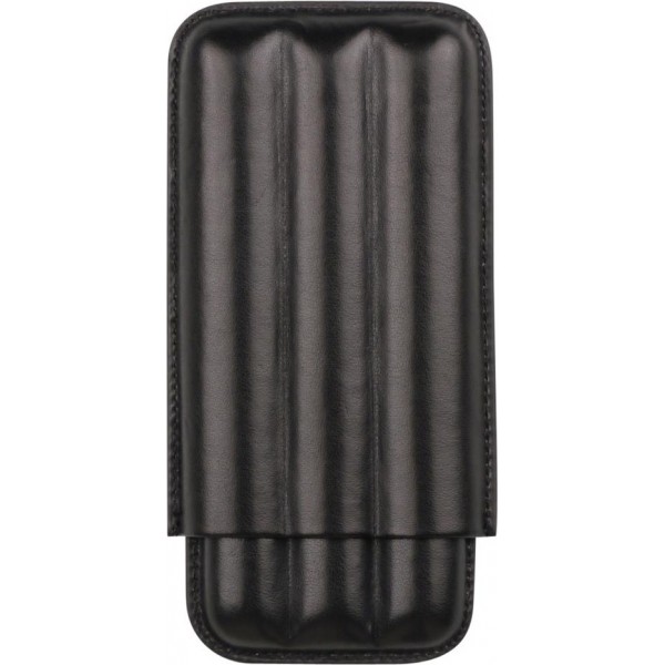 Zigarren Schiebe-Etui Lederoptik schwarz 3er