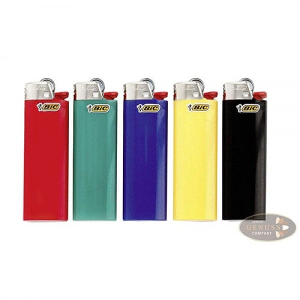 Feuerzeug BiC Maxi aus Kunststoff in Unifarben 50 Stück
