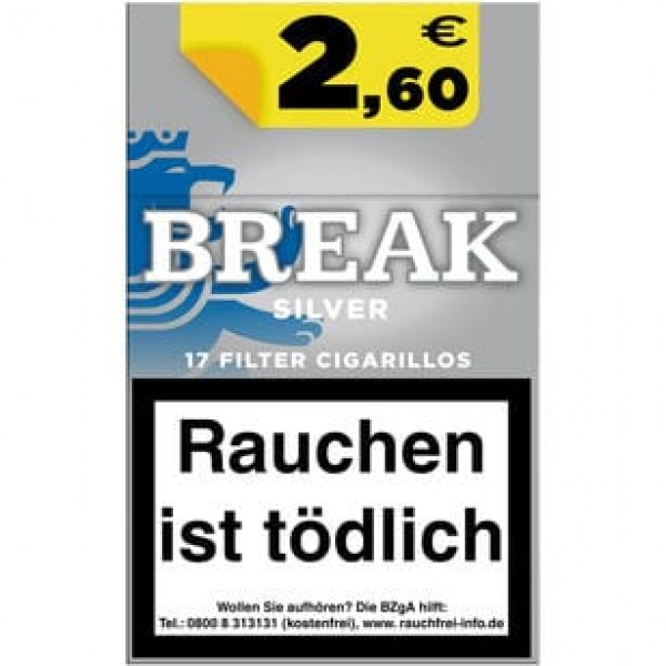 Break Silver Naturdeckblatt Filterzigarillos (10x17)