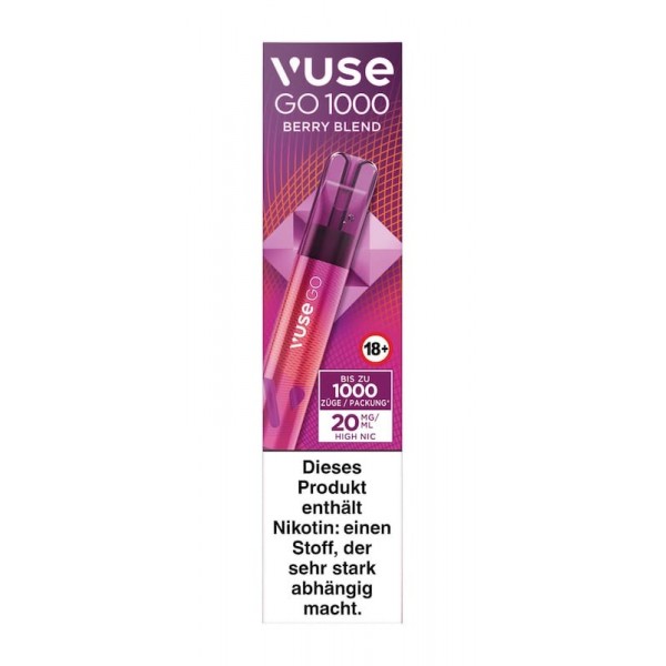 Einweg eZigarette Vuse GO Berry Blend 20mg bis zu 1000 Puffs