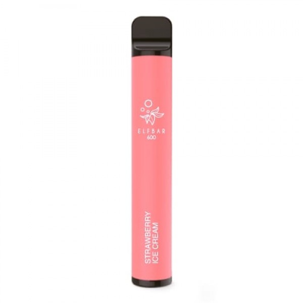ELFBAR 600 STRAWBERRY ICE CREAM 20mg bis zu 600 Puffs