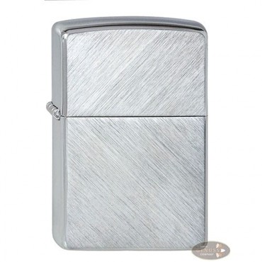 Feuerzeug Zippo Herringbone Sweep aus Chrom gebürstet in silber seidenmatt gemustert
