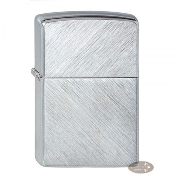 Feuerzeug Zippo Herringbone Sweep aus Chrom gebürstet in silber seidenmatt gemustert