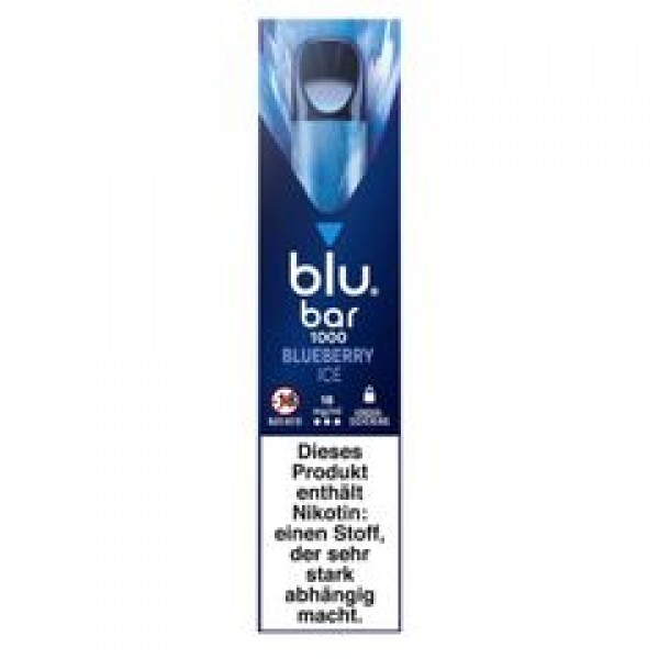 E-Zigarette BLU BAR 1000 Einweg BLUEBERRY ICE 18 mg