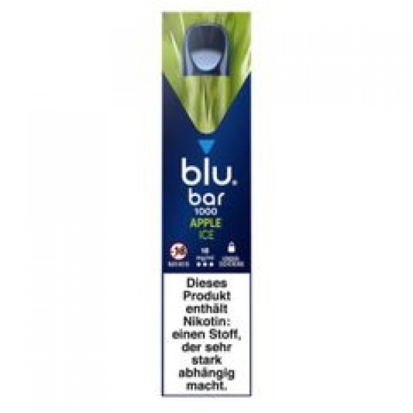 E-Zigarette BLU BAR 1000 Einweg Apple ICE 18 mg