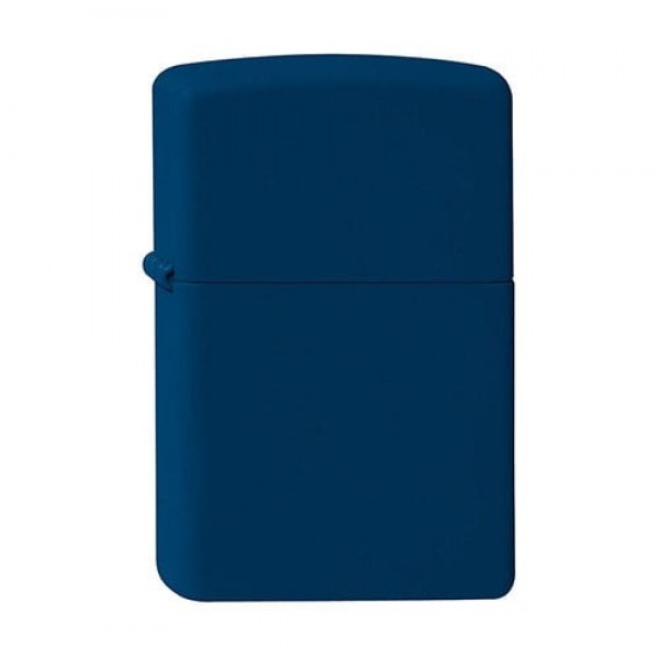 Feuerzeug Zippo aus Metall beschichtet in marineblau matt