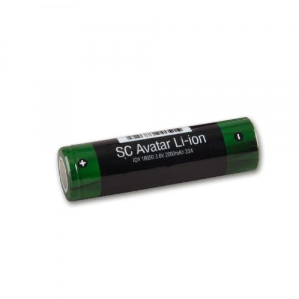 E-Akkuzelle SilverConcept Avatar Li-ion 18650 mit 2.000 mAh Flat Top ungeschützt
